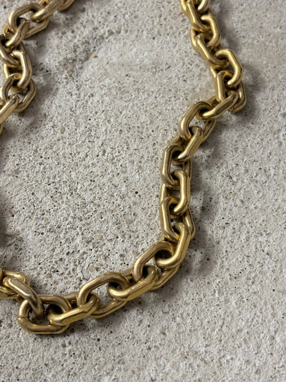 Danish heavy iron gold chain