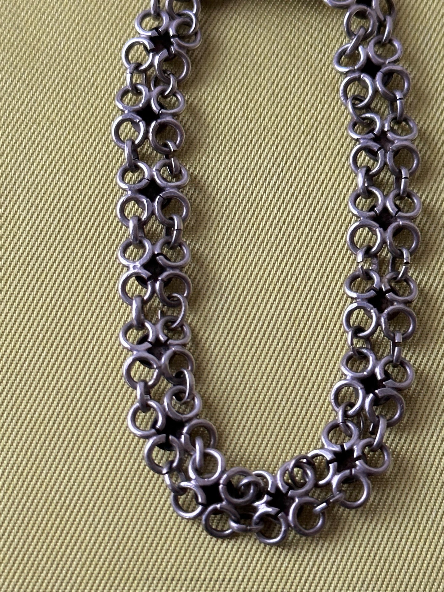 silver 800 floret link bracele