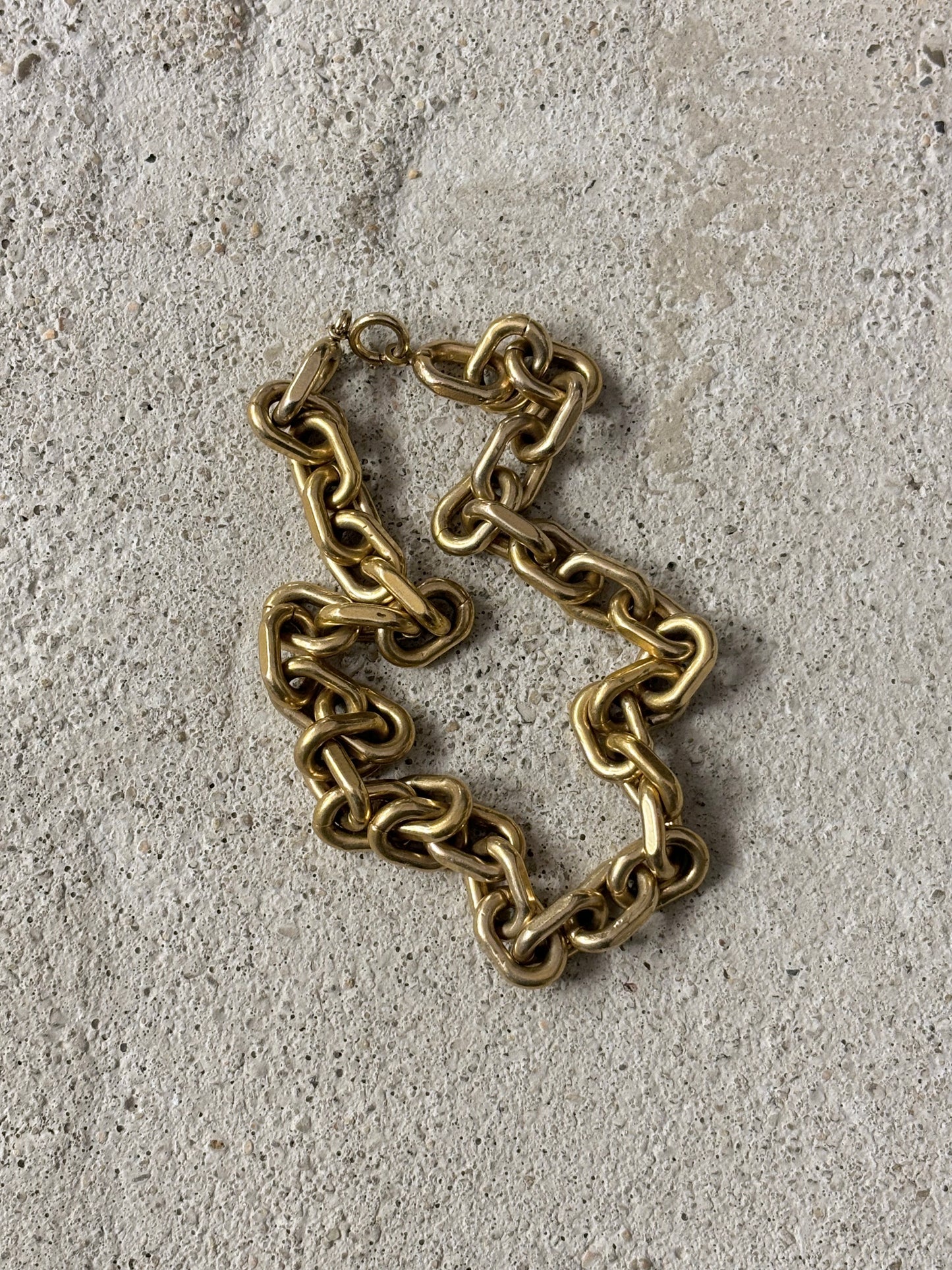 Danish heavy iron gold chain