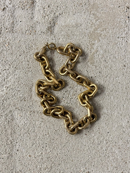 Danish heavy iron gold chain