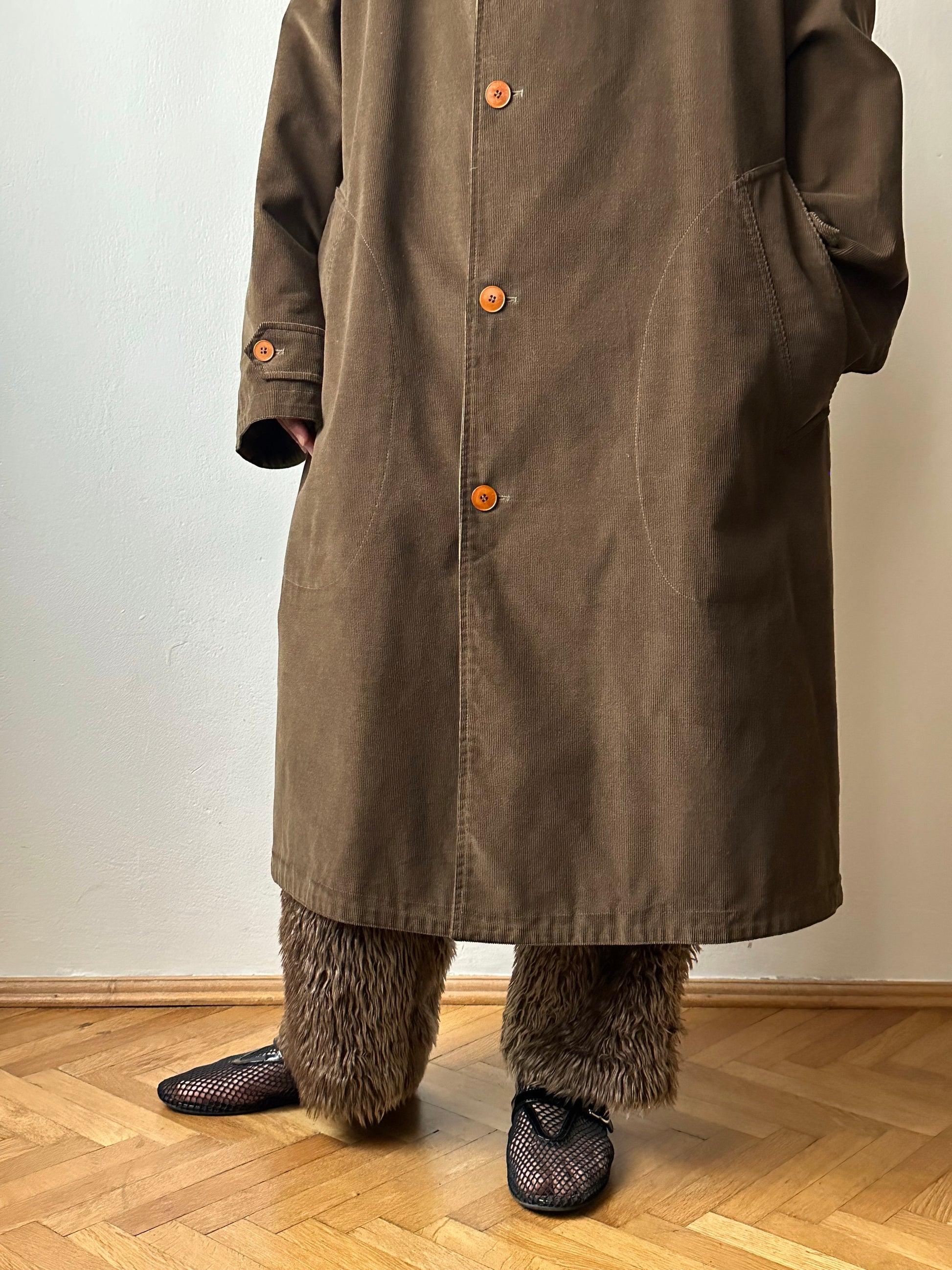 AW'90 1990's CP COMPANY Massimo osti reversible coat リバーシブル コート Vintage Toto Praha Vintage clothing store Antique shop Made in Italy Stone Island ストーンアイランド マッシモオスティ ヴィンテージ 古着屋 ユーロ古着 ヨーロッパ古着 90年代 Cotton Nylon コットン ナイロン コーデュロイ 90年 秋冬 Prague プラハ Rare レア Archive 