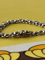 silver 800 floret link bracele