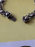 silver 800 floret link bracele