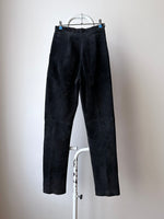 German suede leather trouser