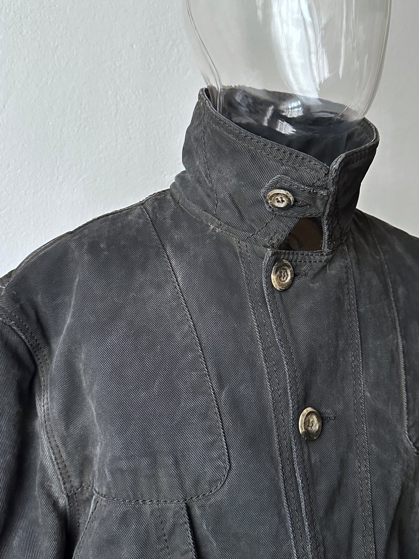 1990's Armani Jeans 90年代 アルマーニ ジーンズ Vintage ヴィンテージ Hunting jacket ハンティングジャケット Toto Praha Vintage clothing store Antique shop Prague 古着屋 ユーロ古着 Made in Italy ヨーロッパ古着 Black 