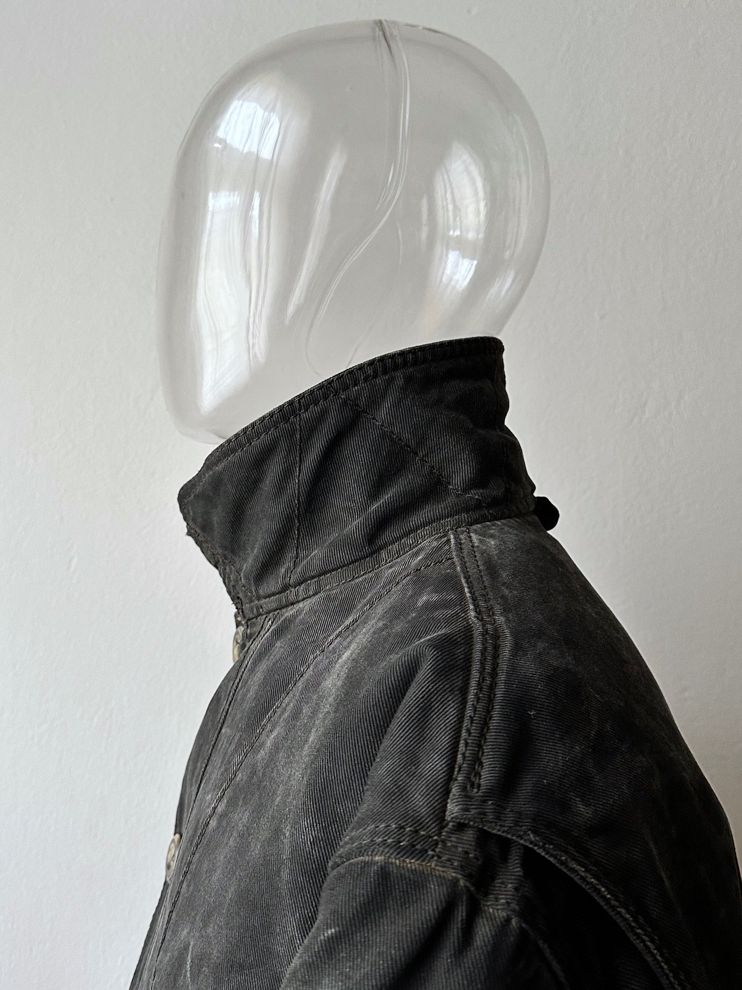 1990's Armani Jeans 90年代 アルマーニ ジーンズ Vintage ヴィンテージ Hunting jacket ハンティングジャケット Toto Praha Vintage clothing store Antique shop Prague 古着屋 ユーロ古着 Made in Italy ヨーロッパ古着 Black 