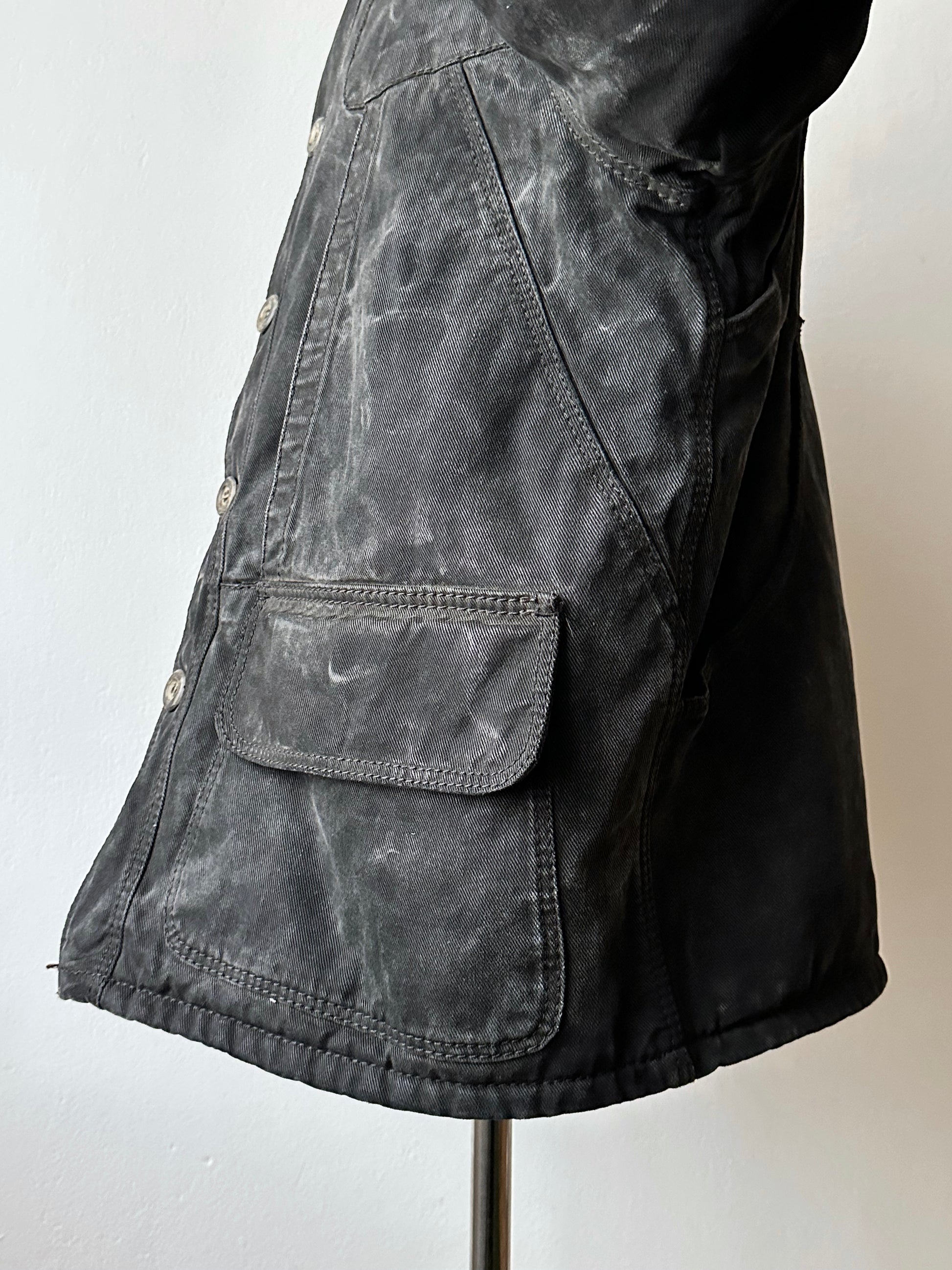 1990's Armani Jeans 90年代 アルマーニ ジーンズ Vintage ヴィンテージ Hunting jacket ハンティングジャケット Toto Praha Vintage clothing store Antique shop Prague 古着屋 ユーロ古着 Made in Italy ヨーロッパ古着 Black 