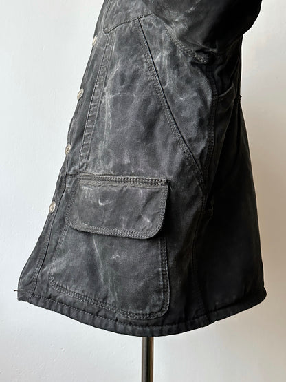 1990's Armani Jeans 90年代 アルマーニ ジーンズ Vintage ヴィンテージ Hunting jacket ハンティングジャケット Toto Praha Vintage clothing store Antique shop Prague 古着屋 ユーロ古着 Made in Italy ヨーロッパ古着 Black 