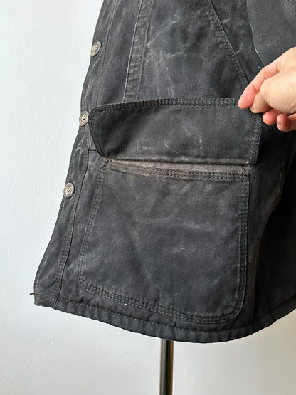 1990's Armani Jeans 90年代 アルマーニ ジーンズ Vintage ヴィンテージ Hunting jacket ハンティングジャケット Toto Praha Vintage clothing store Antique shop Prague 古着屋 ユーロ古着 Made in Italy ヨーロッパ古着 Black 