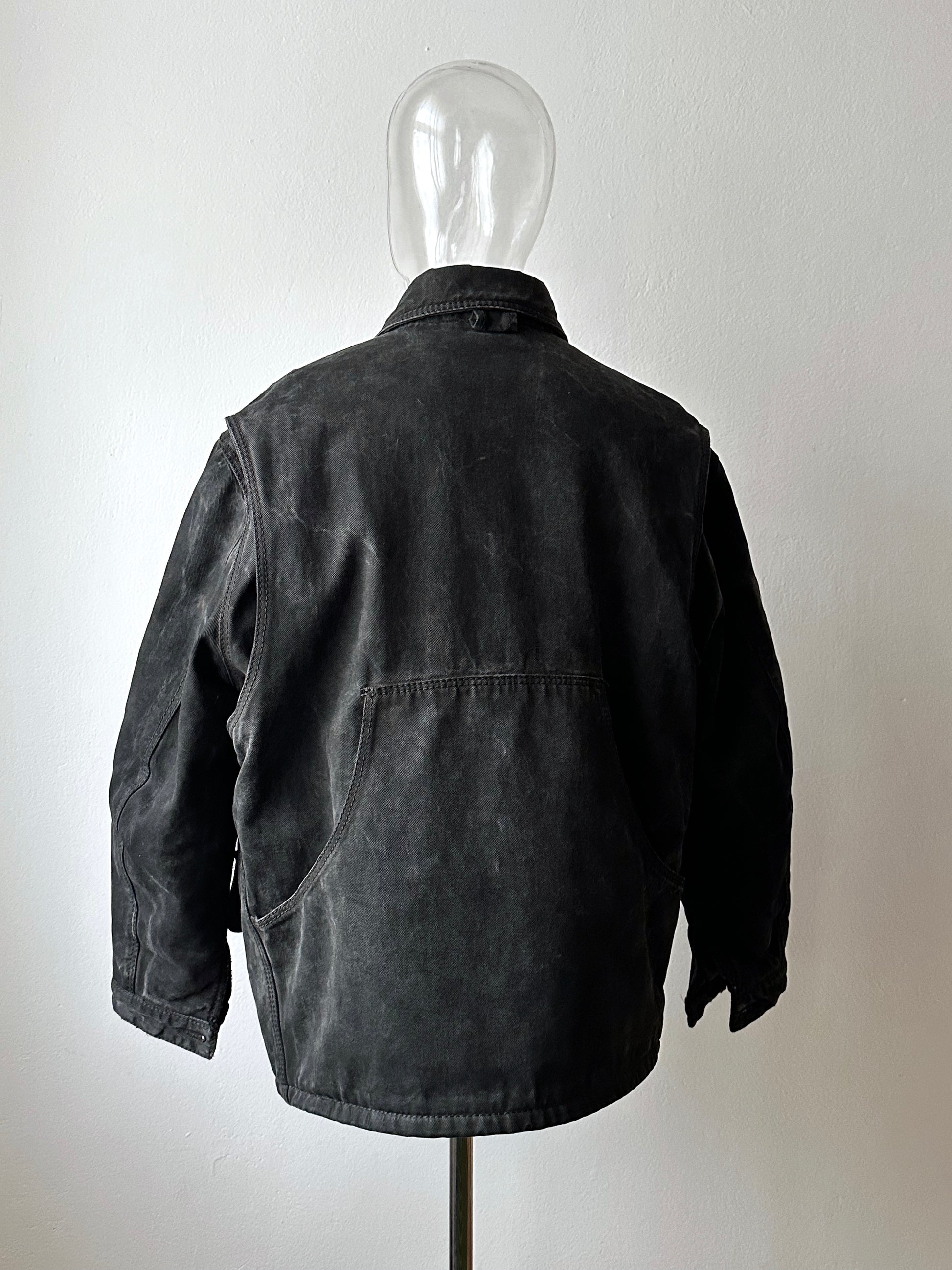 1990's Armani Jeans 90年代 アルマーニ ジーンズ Vintage ヴィンテージ Hunting jacket ハンティングジャケット Toto Praha Vintage clothing store Antique shop Prague 古着屋 ユーロ古着 Made in Italy ヨーロッパ古着 Black 