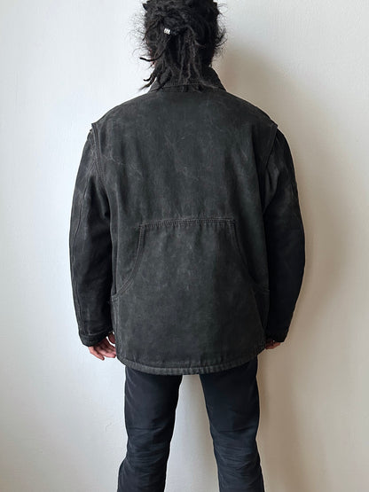 1990's Armani Jeans 90年代 アルマーニ ジーンズ Vintage ヴィンテージ Hunting jacket ハンティングジャケット Toto Praha Vintage clothing store Antique shop Prague 古着屋 ユーロ古着 Made in Italy ヨーロッパ古着 Black 