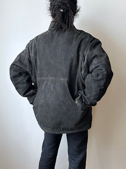 1990's Armani Jeans 90年代 アルマーニ ジーンズ Vintage ヴィンテージ Hunting jacket ハンティングジャケット Toto Praha Vintage clothing store Antique shop Prague 古着屋 ユーロ古着 Made in Italy ヨーロッパ古着 Black 