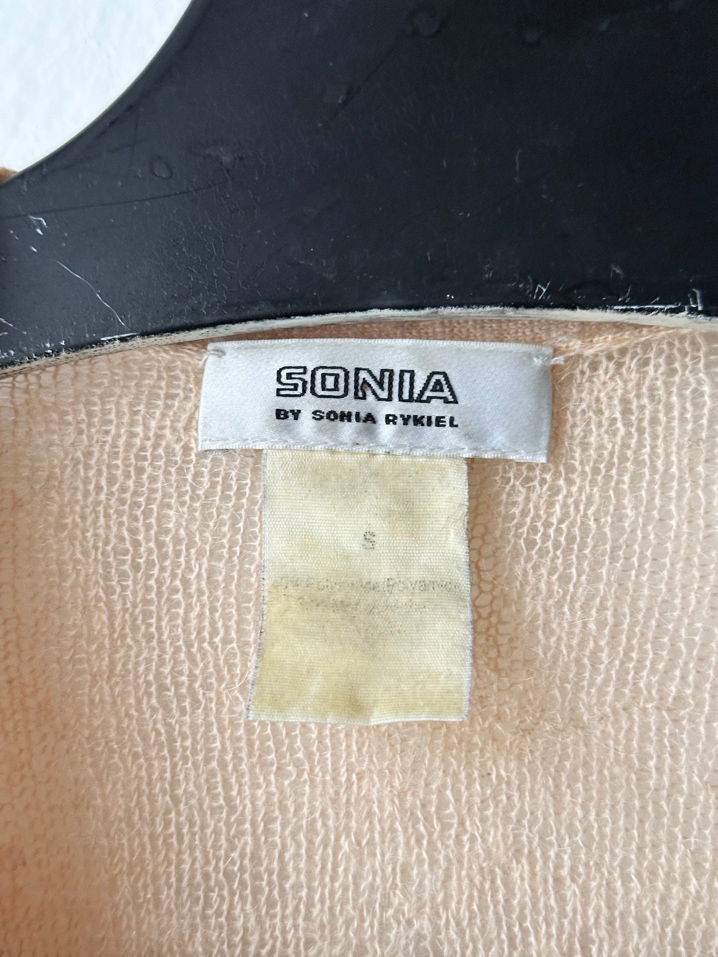 Sonia Rykiel mohair nylon sheer cardigan