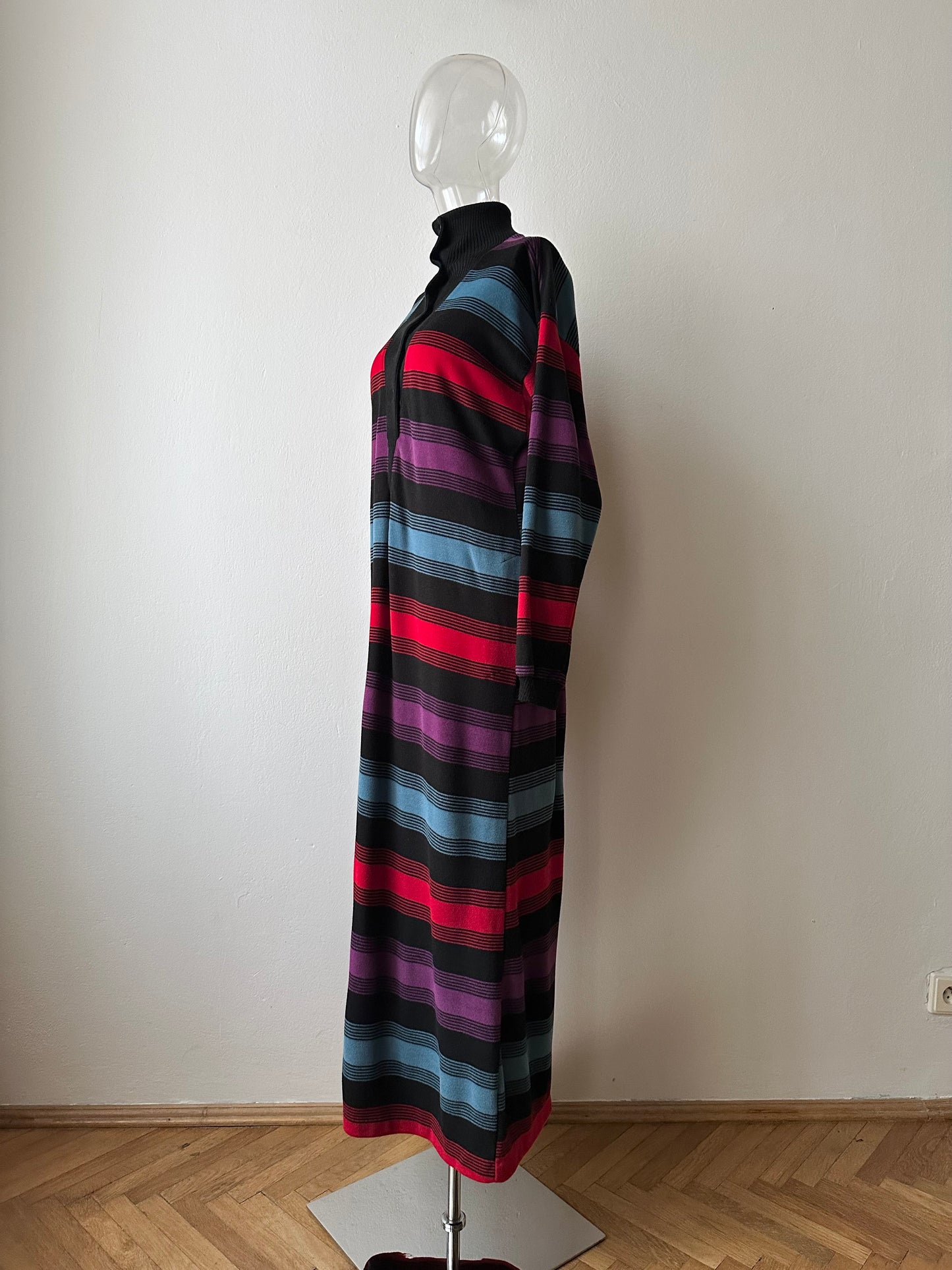 1980s Rasurel pile dress made in France