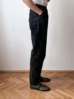 German suede leather trouser