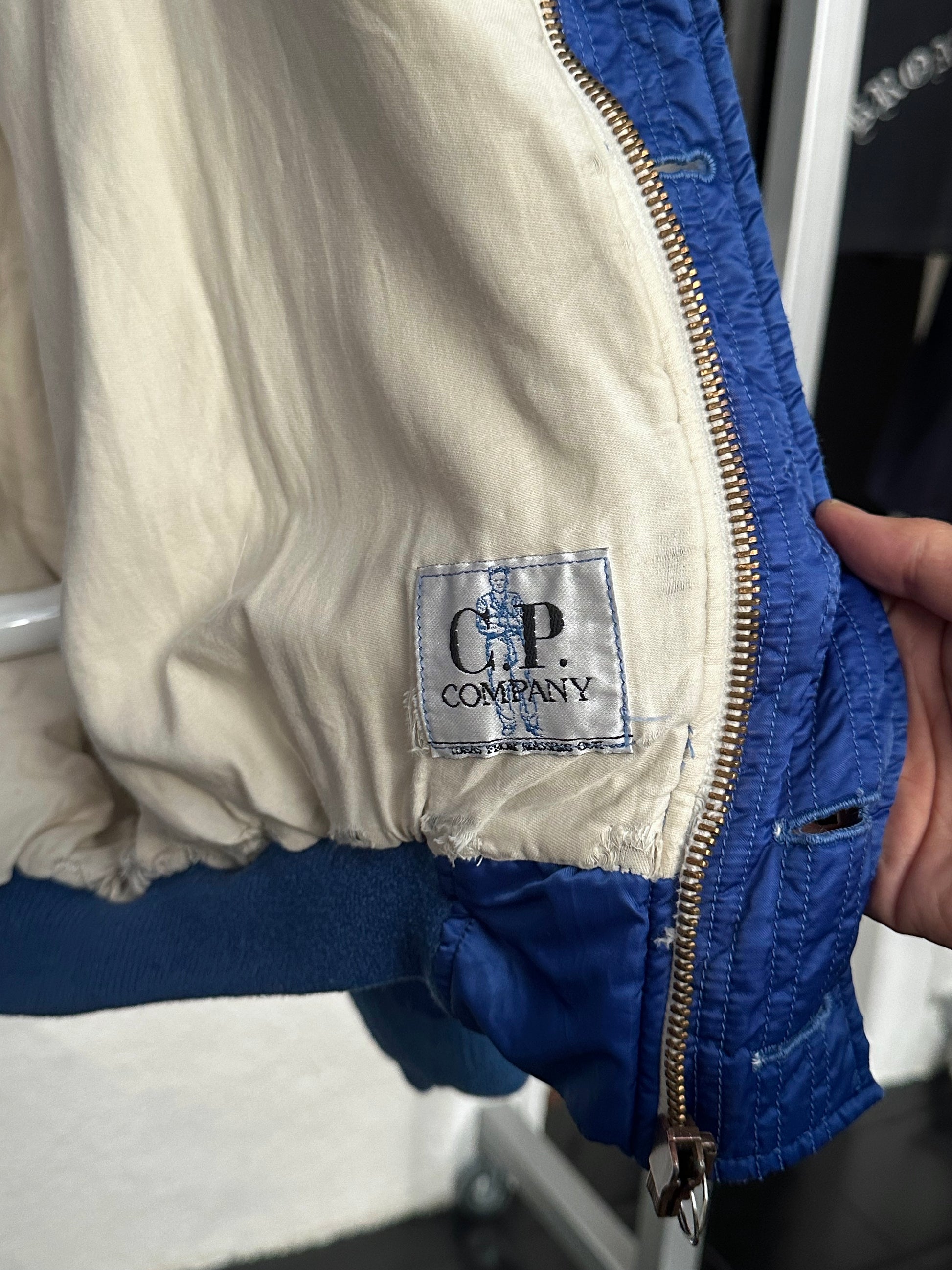 AW'85 C.P. COMPANY Bomber Jacket Massimo osti マッシモオスティ 80年代 85年 1985 1985's Made in Italy Toto Praha Vintage clothing shop Antique shop 古着屋 プラハ Showroom appointment Prague ユーロ古着 ヨーロッパ古着 古着卸 ヴィンテージ