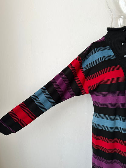 1980s Rasurel pile dress made in France