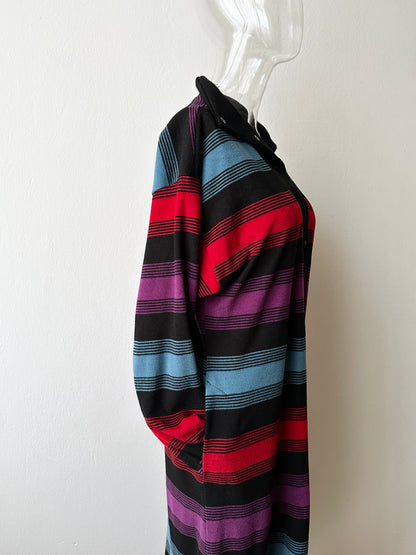 1980s Rasurel pile dress made in France