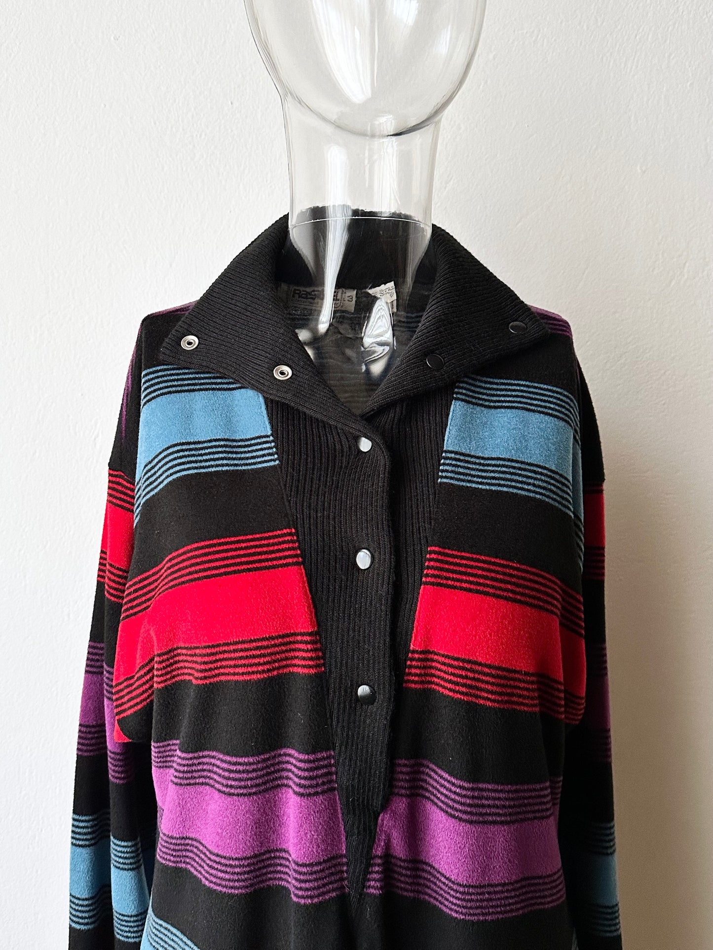 1980s Rasurel pile dress made in France