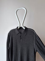 80s Italy Wool knit polo