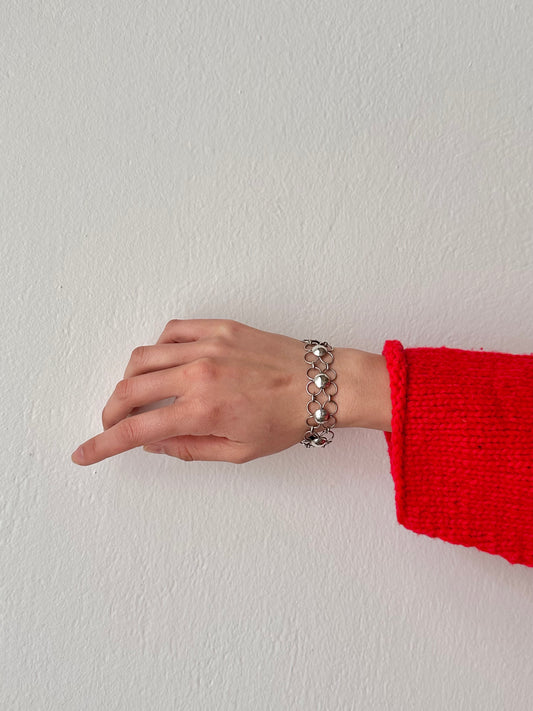 German vintage handarb flower