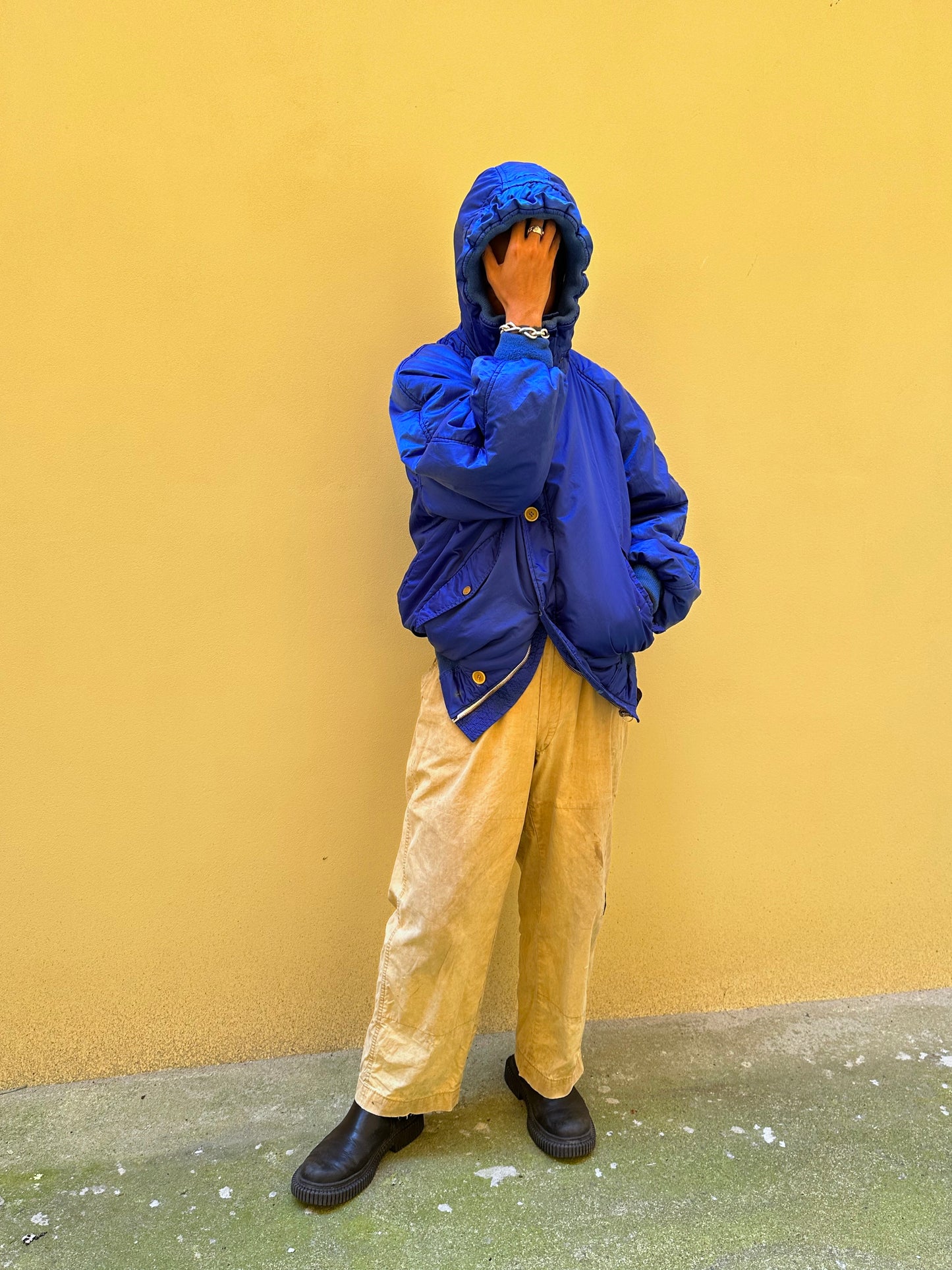 AW'85 C.P. COMPANY Bomber Jacket Massimo osti マッシモオスティ 80年代 85年 1985 1985's Made in Italy Toto Praha Vintage clothing shop Antique shop 古着屋 プラハ Showroom appointment Prague ユーロ古着 ヨーロッパ古着 古着卸 ヴィンテージ