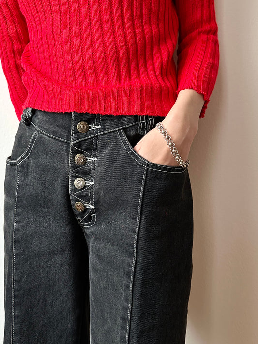 silver 800 floret link bracele