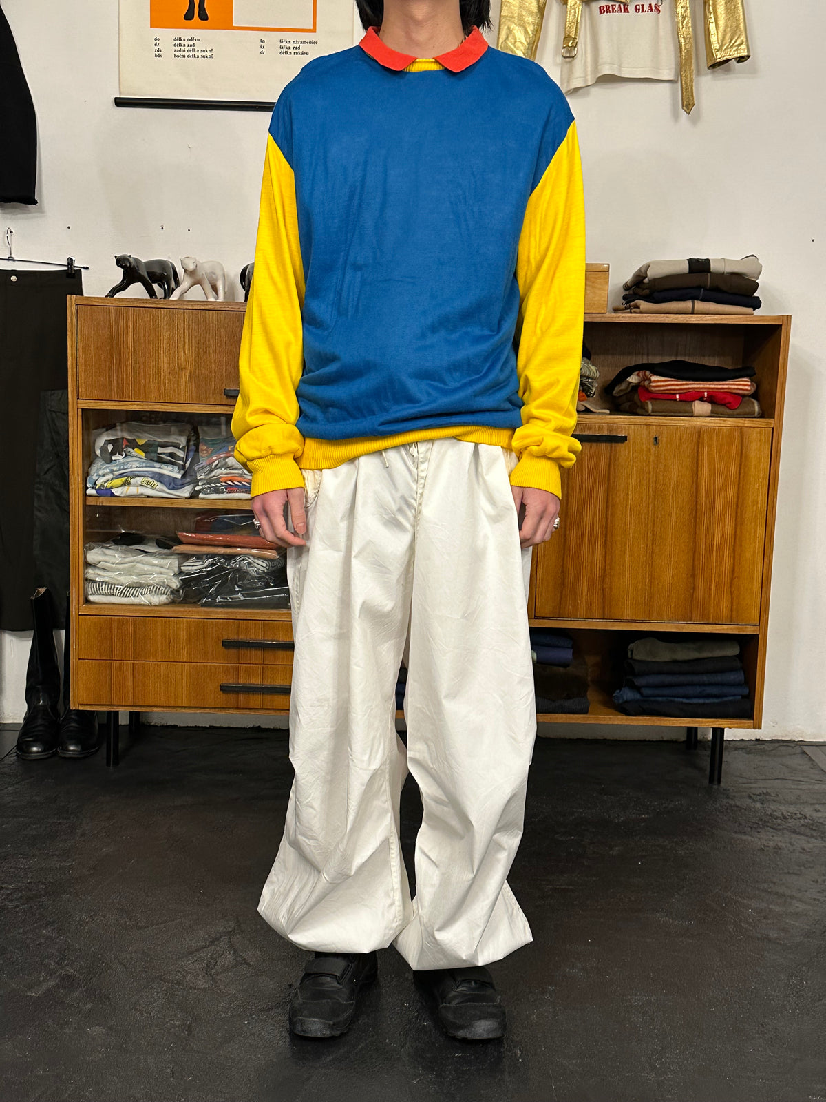 1980s Double-Faced Sweatshirt - L