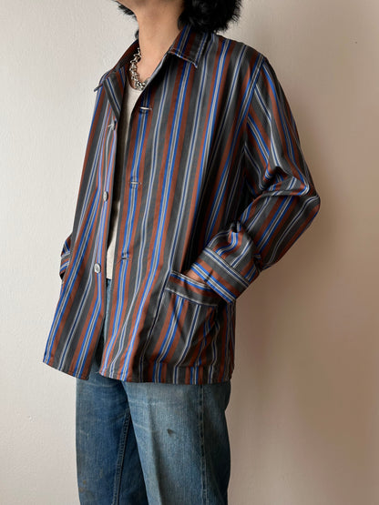 vintage pajama shirt 1960's 60's 60s 60年代 パジャマシャツ ヴィンテージ ユーロ古着 ヨーロッパ古着 開襟シャツ open collar shirt