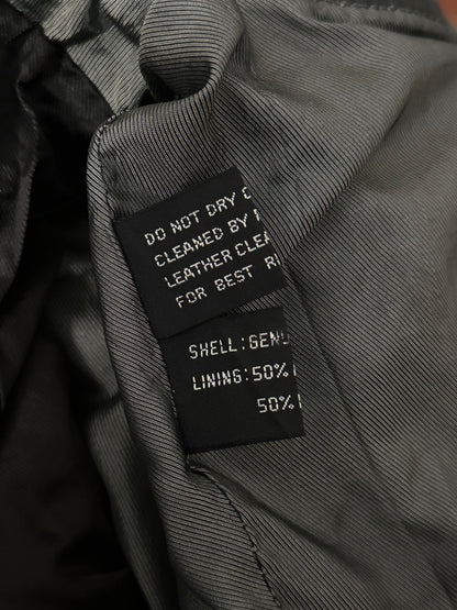 90s leather punched bikers jacket