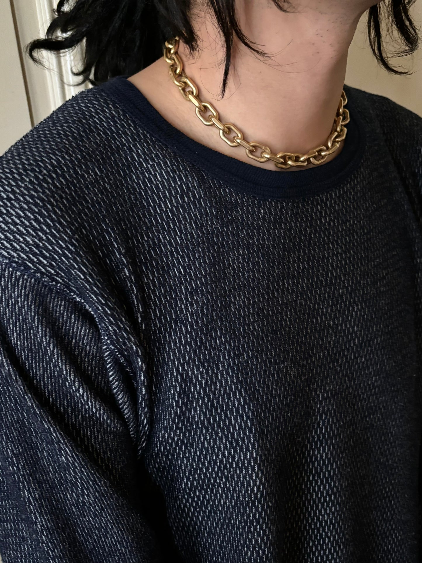 Danish heavy iron gold chain