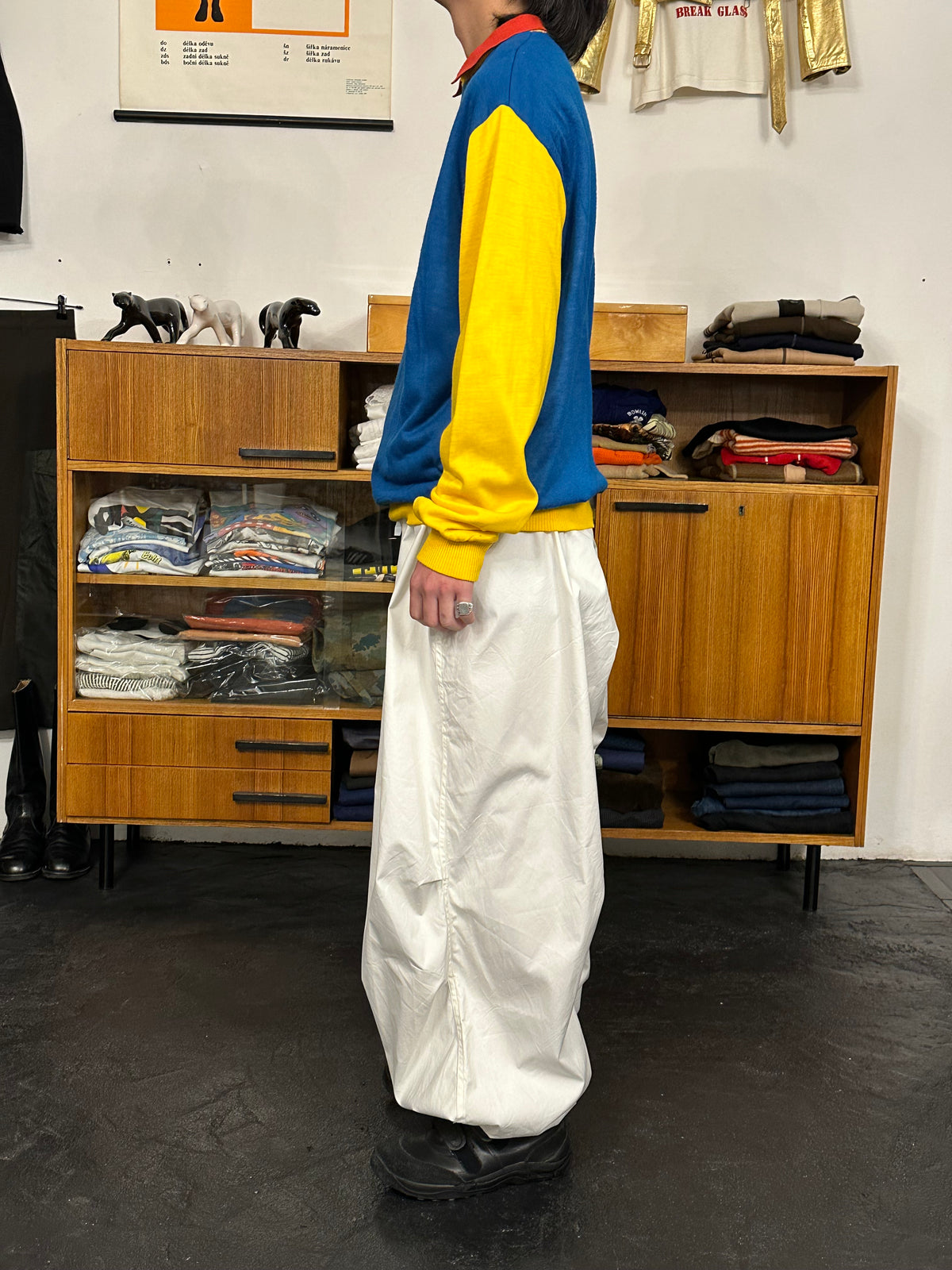1980s Double-Faced Sweatshirt - L