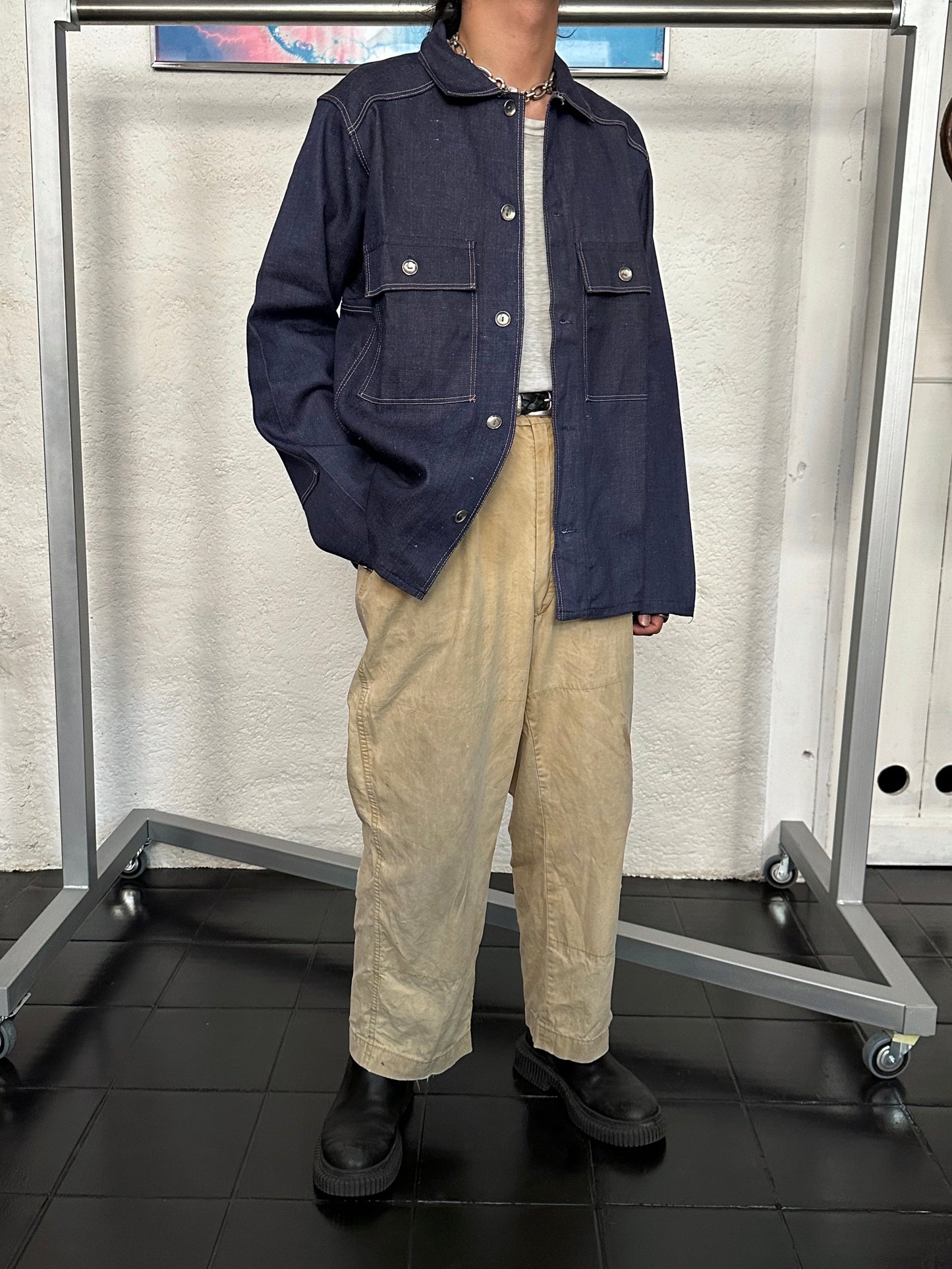 Vintage East German Denim Workwear Set-Up