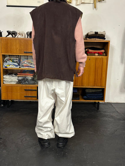 1970s Swedish padded corduroy vest - XXL
