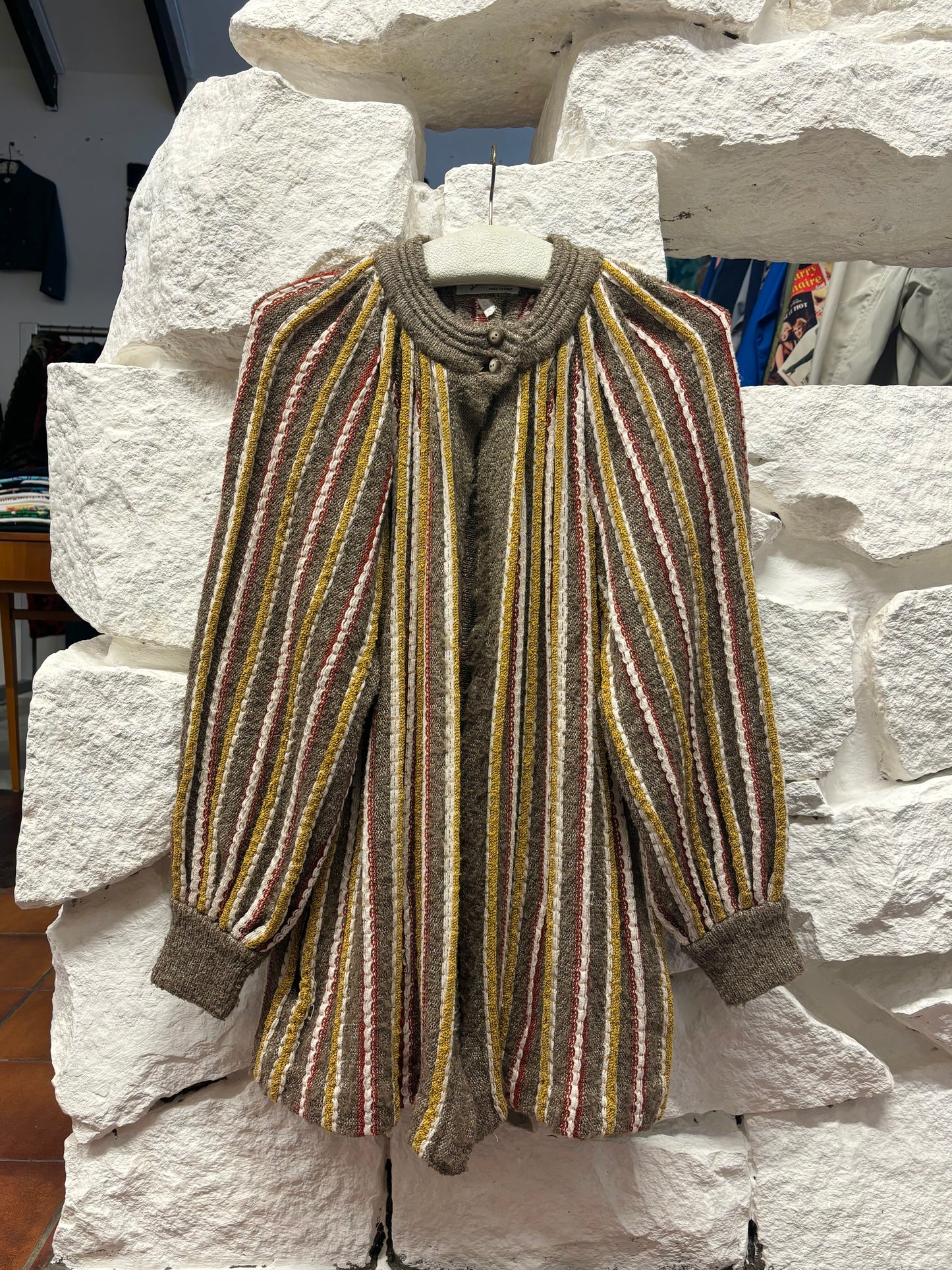 Italy 3D knit coat