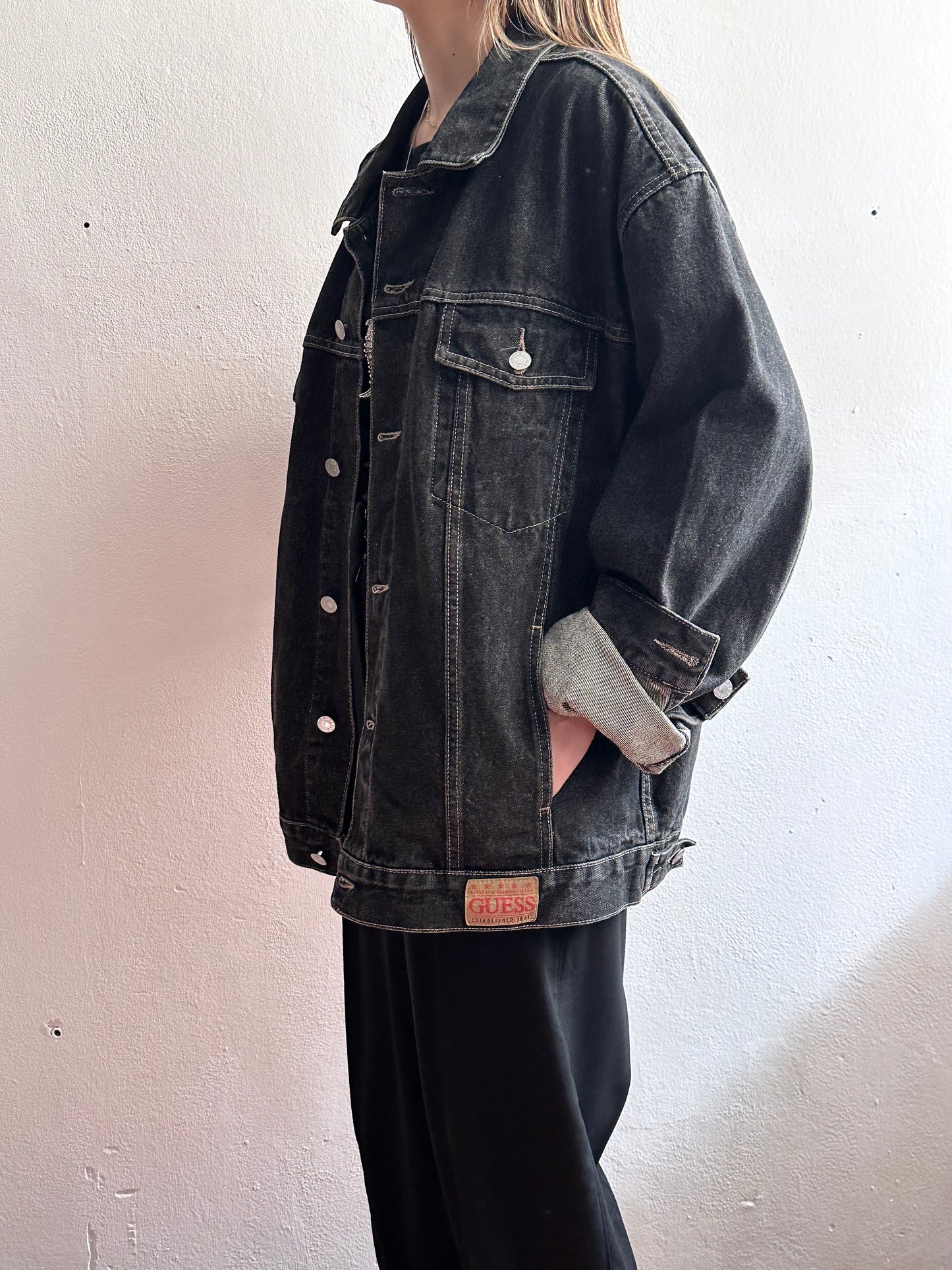 GUESS big black denim made in USA