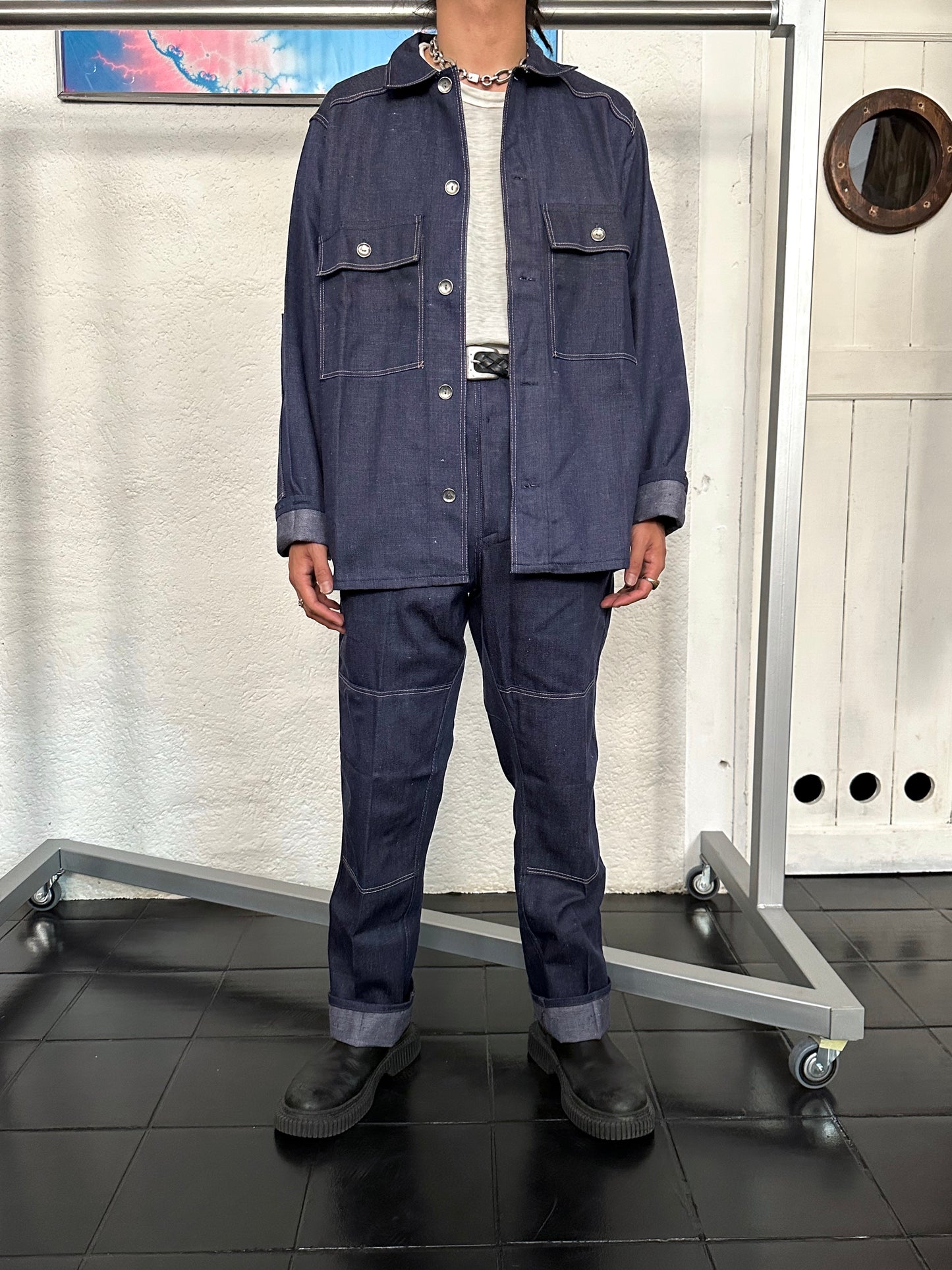Vintage East German Denim Workwear Set-Up