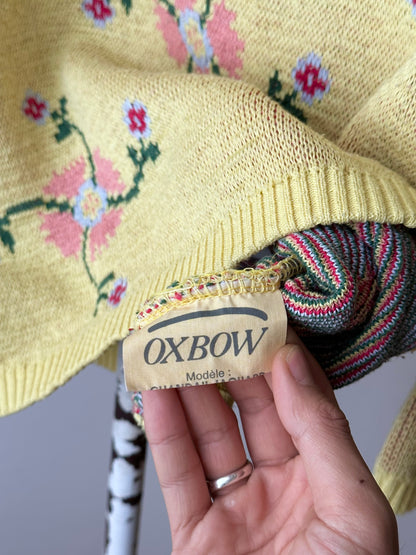 OXBOW chandail jacquard sweater made in France