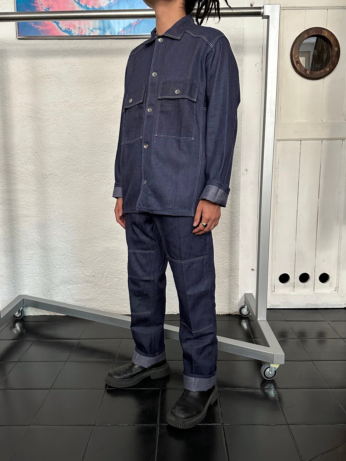 Vintage East German Denim Workwear Set-Up