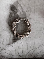 Mexican silver gigantic rope bracelet