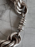 Mexican silver gigantic rope bracelet