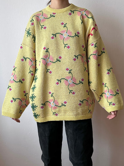 OXBOW chandail jacquard sweater made in France