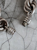 Mexican silver gigantic rope bracelet