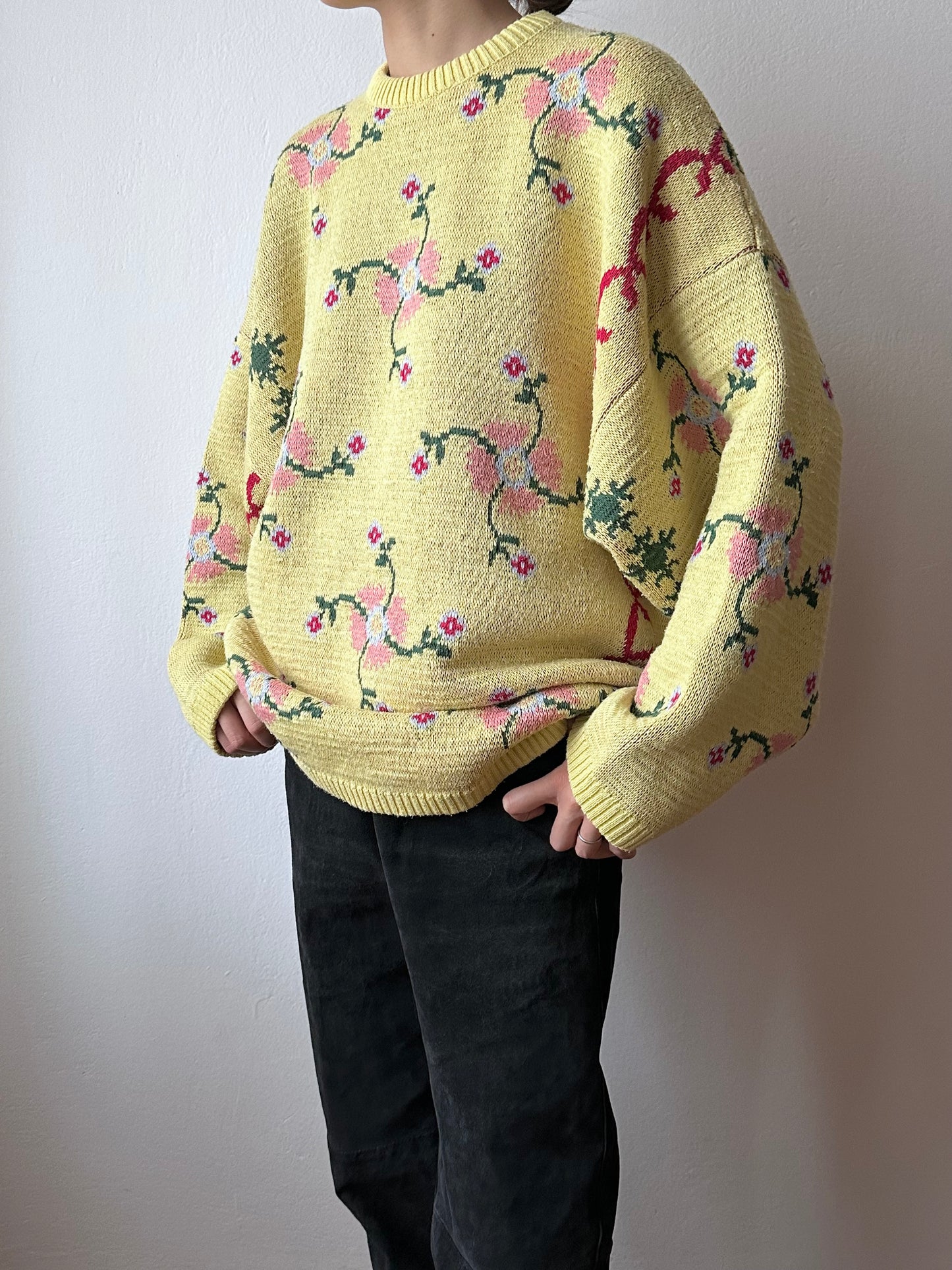 OXBOW chandail jacquard sweater made in France