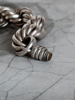 Mexican silver gigantic rope bracelet