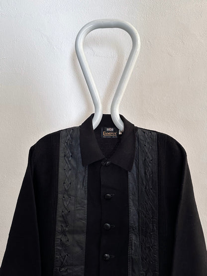 60s Black wool cardigan