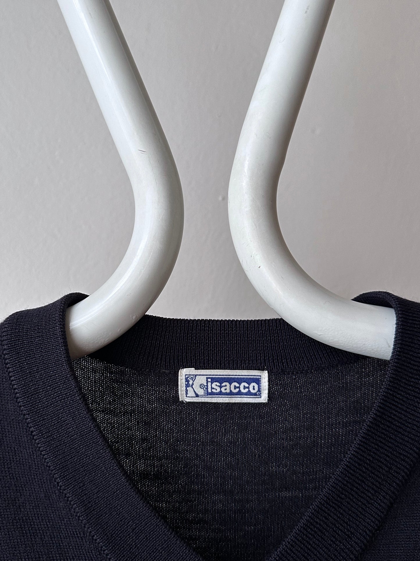 Vintage dark navy wool jumper