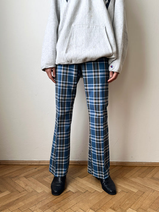 80s Deadstock poly slacks made in France