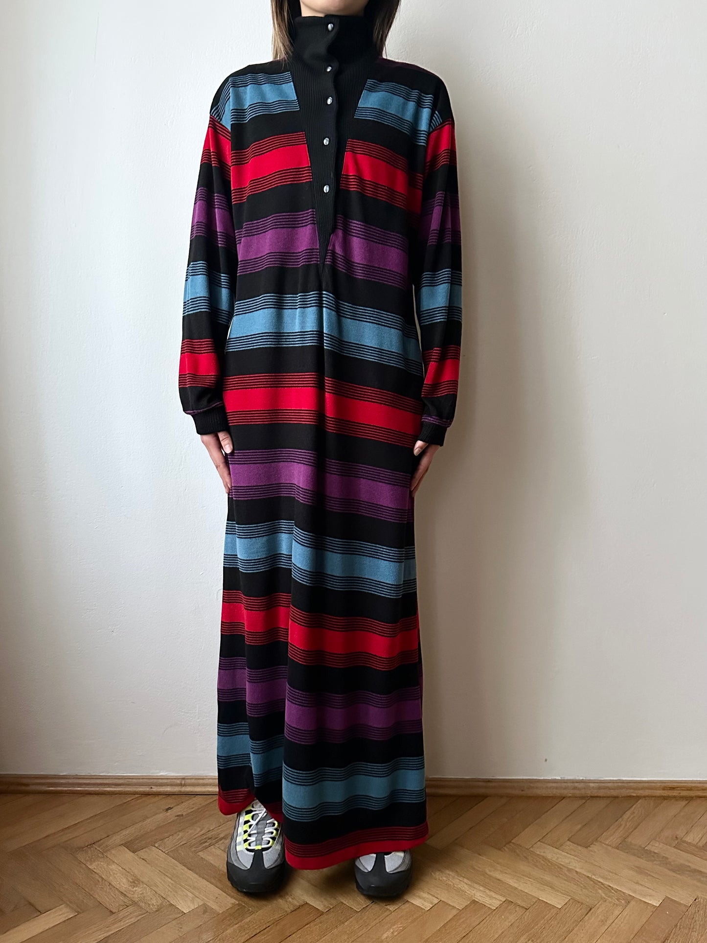 1980s Rasurel pile dress made in France