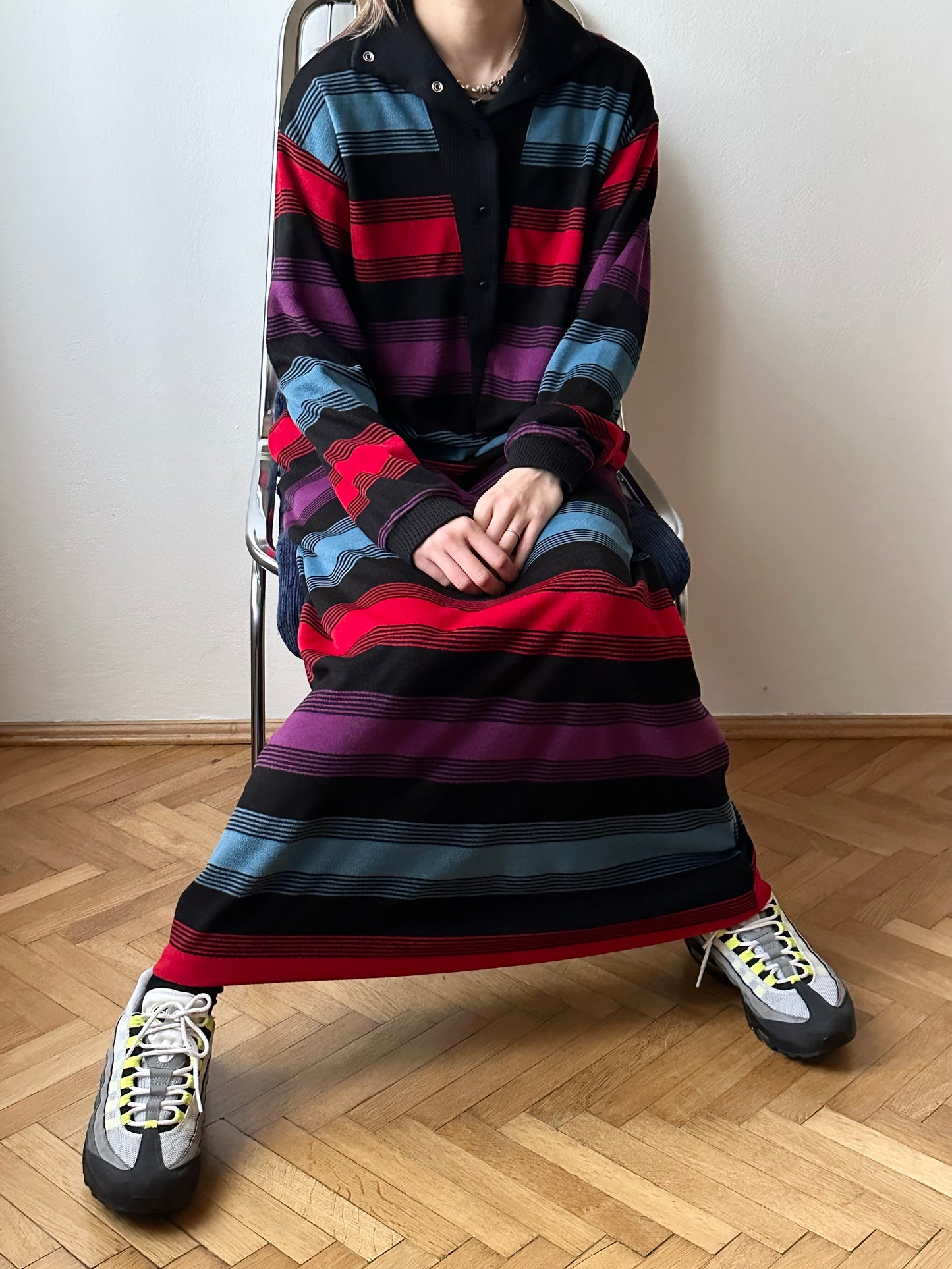 1980s Rasurel pile dress made in France